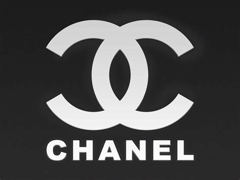 chanel logo black background.